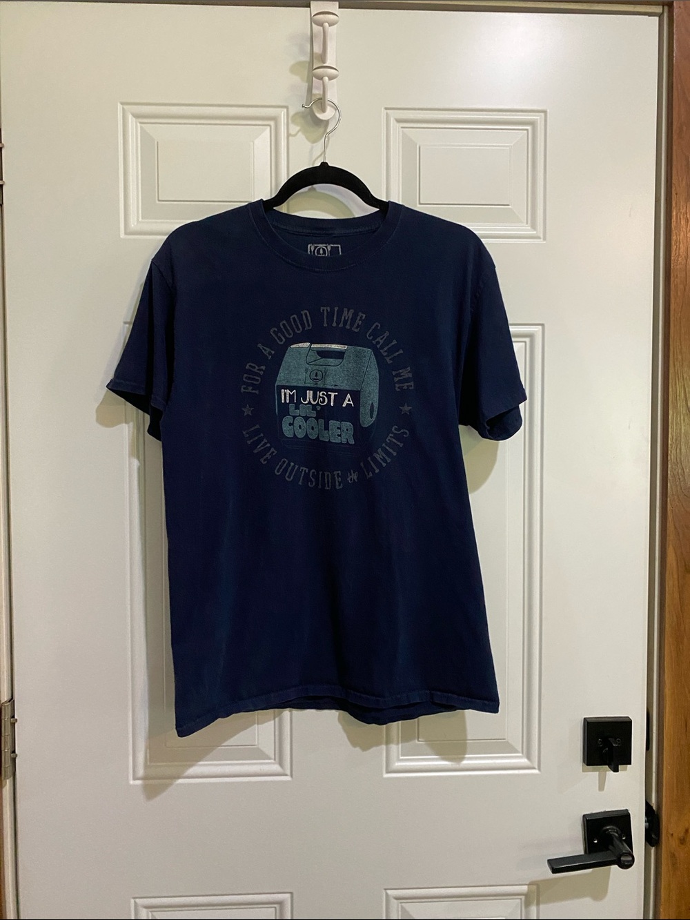 Men's Navy Graphic Crewneck T‑Shirt - Casual Everyday Shirt